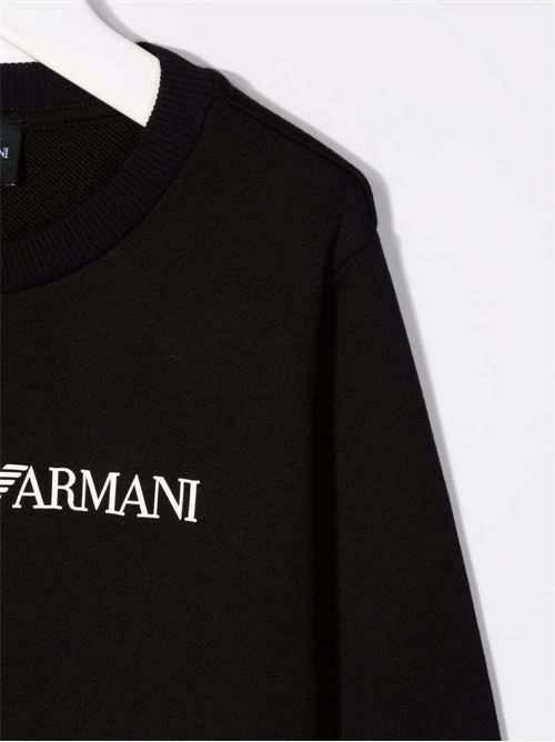 Felpa bambino nera EMPORIO ARMANI KIDS | 8N4MR61JRIZF009